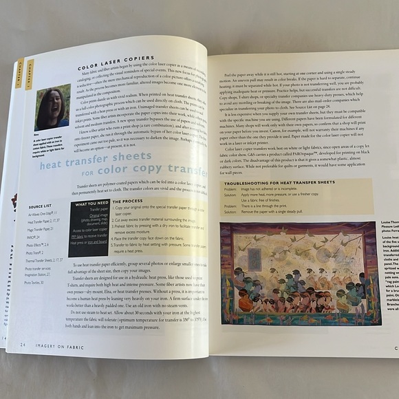 NWT Imagery on Fabric BOOK Jean Ray Laury 1997 Textile Printing Creativity - Picture 12 of 17